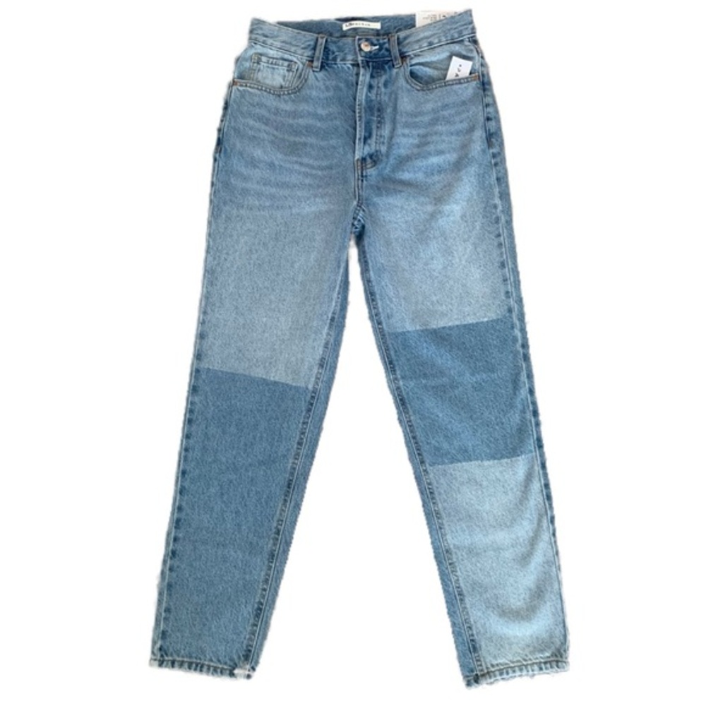 PacSun Ultra High Rise Slim Button Fly Colorblock Jeans Size 26